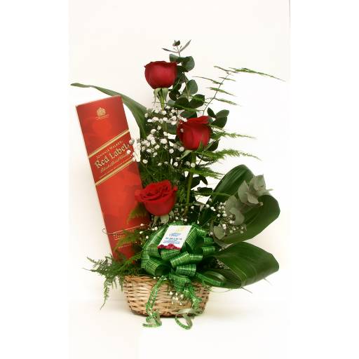Flores premium + Whisky Johnnie