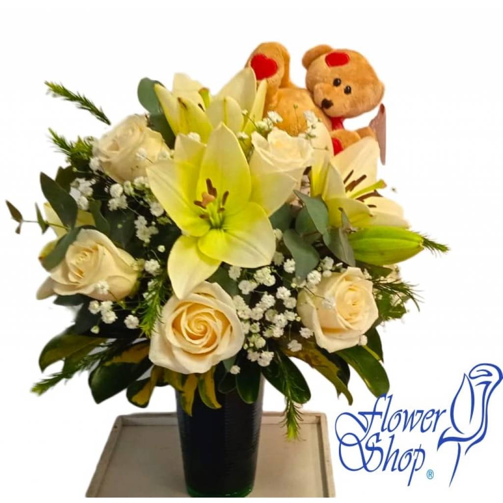 Nacimiento de Rosas y Liliums 